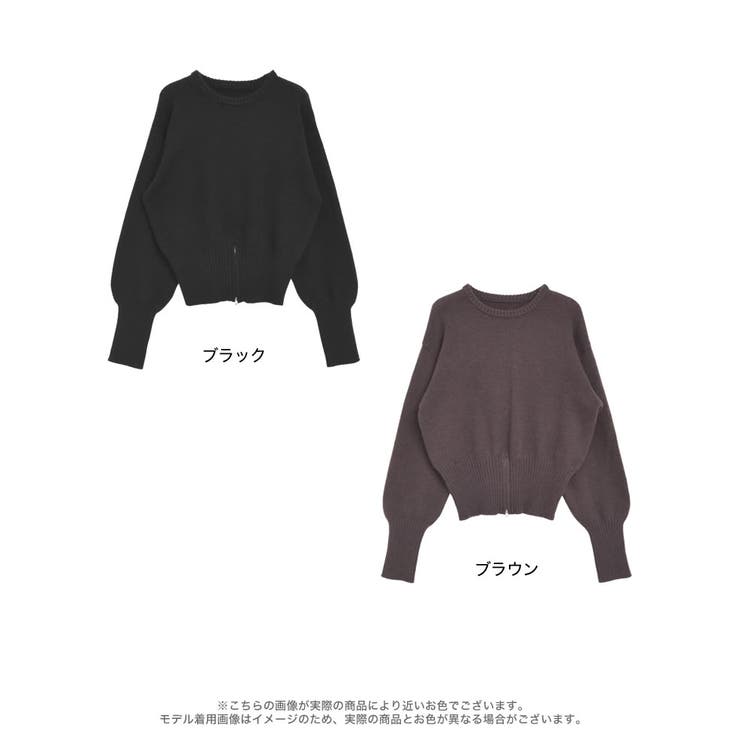アルパカタッチ裾ジップトップス | Re:EDIT | 詳細画像18 