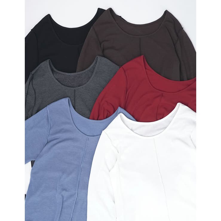 [大きいサイズ有][前後2WAY]裏微起毛バックオープントップス | Re:EDIT | 詳細画像2 