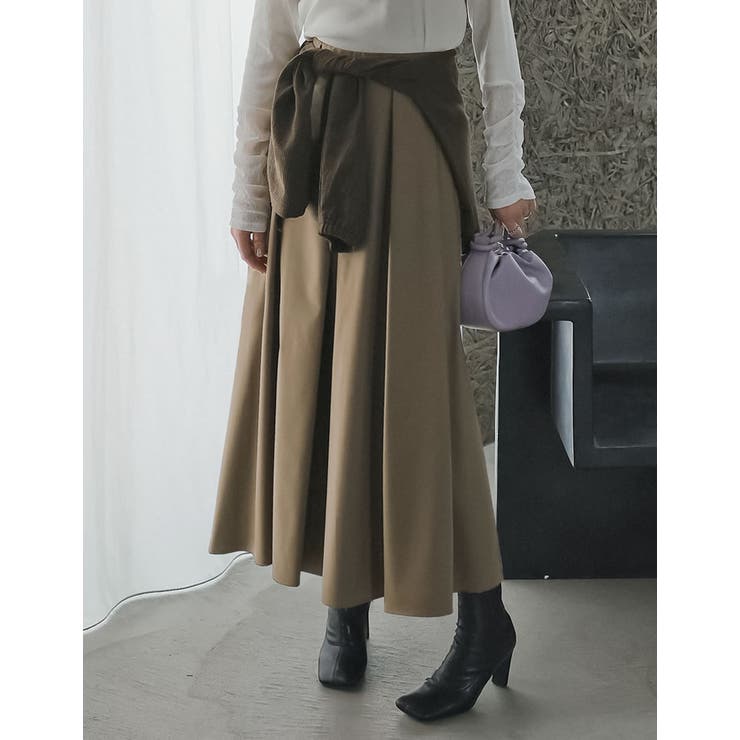 [2026S S COLLECTION][低身長サイズ有]タックボリュームフレア… | Re:EDIT | 詳細画像3 