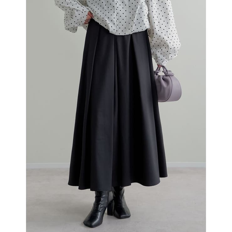 [2026S S COLLECTION][低身長サイズ有]タックボリュームフレア… | Re:EDIT | 詳細画像4 