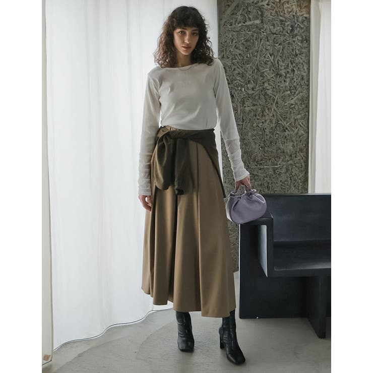 [2026S S COLLECTION][低身長サイズ有]タックボリュームフレア… | Re:EDIT | 詳細画像10 