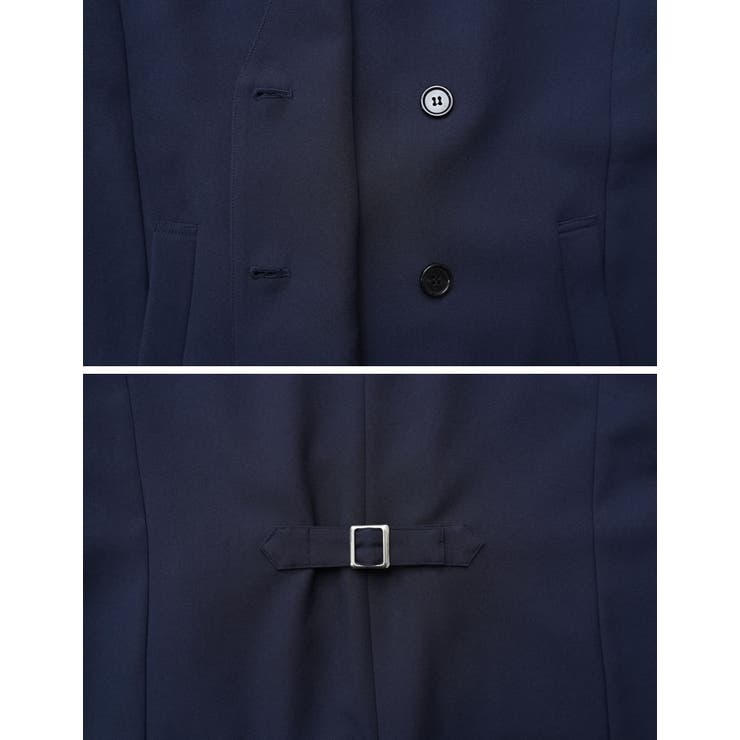 ツイルバックベルトデザインベスト | Re:EDIT | 詳細画像23 