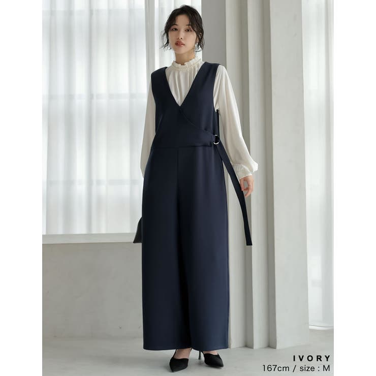 襟タックスタンドカラーブラウス | Re:EDIT | 詳細画像20 