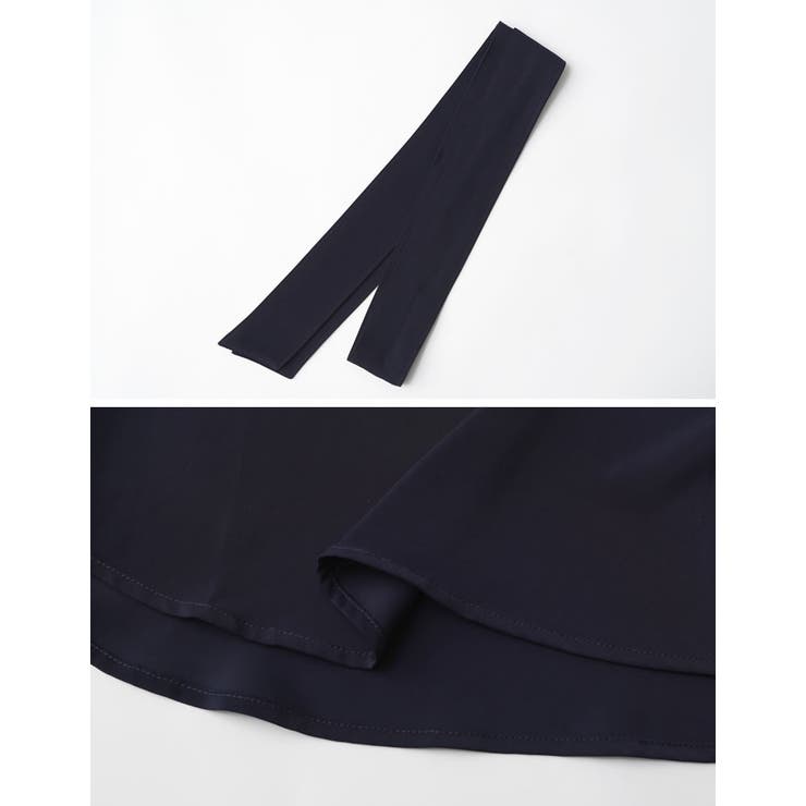 [2WAY]ボウタイリボン付きタックブラウス | Re:EDIT | 詳細画像32 