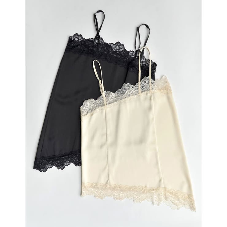 [2026S/S COLLECTION]サテンレースキャミソール | Re:EDIT | 詳細画像2 