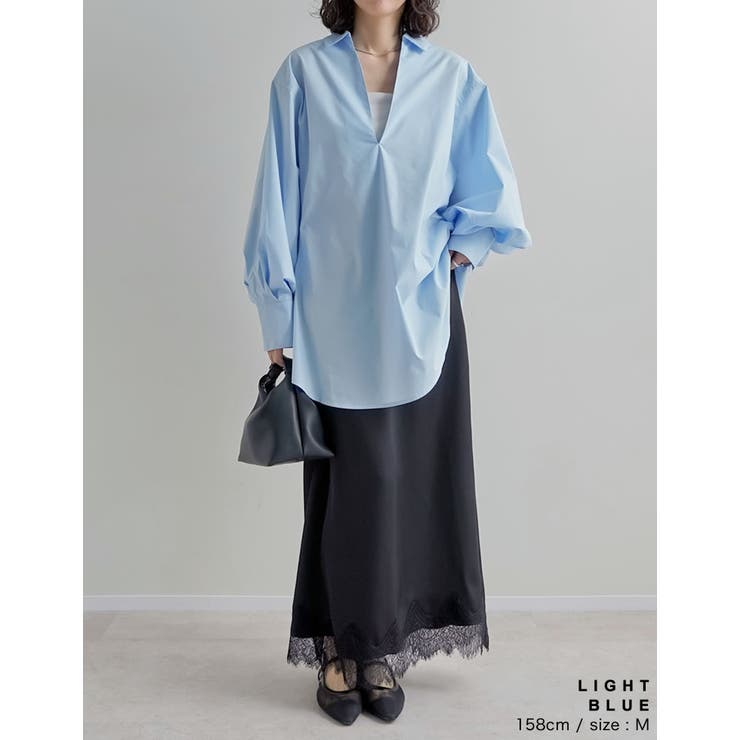 [2026S S COLLECTION]オーバーサイズVネックスキッパーブロード… | Re:EDIT | 詳細画像15 