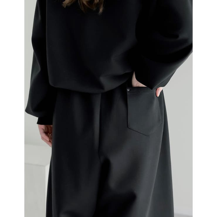 [低身長 高身長サイズ有]リベット＆ベルトループ付きダンボールボリュームスウェッ… | Re:EDIT | 詳細画像14 