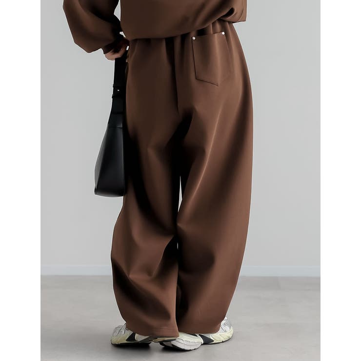 [低身長 高身長サイズ有]リベット＆ベルトループ付きダンボールボリュームスウェッ… | Re:EDIT | 詳細画像22 