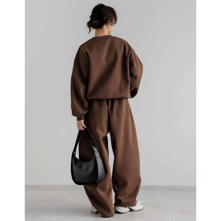 [低身長 高身長サイズ有]リベット＆ベルトループ付きダンボールボリュームスウェッ… | Re:EDIT | 詳細画像23 