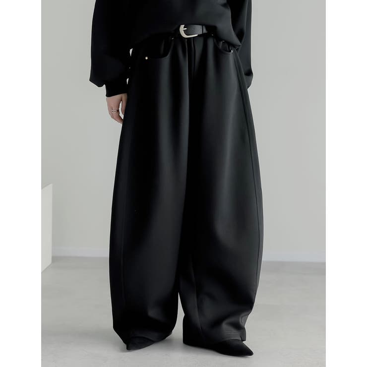 [低身長 高身長サイズ有]リベット＆ベルトループ付きダンボールボリュームスウェッ… | Re:EDIT | 詳細画像26 