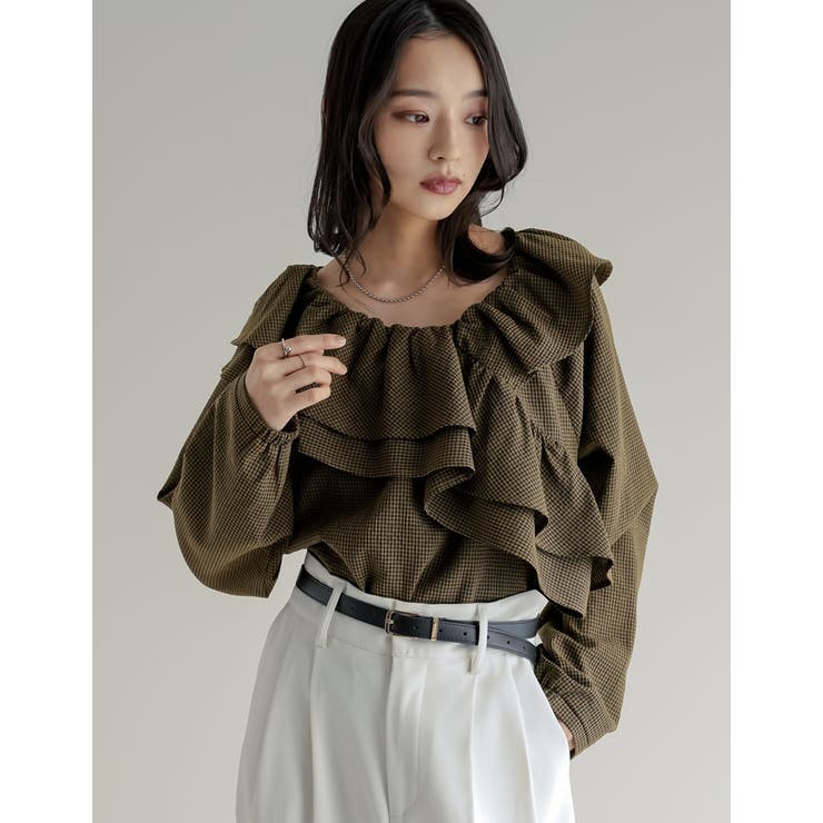 [2026S S COLLECTION]無地orギンガムチェックサッカーアシンメ… | Re:EDIT | 詳細画像17 