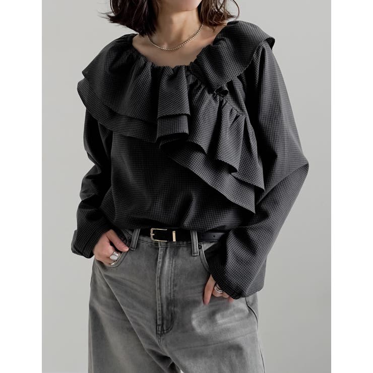 [2026S S COLLECTION]無地orギンガムチェックサッカーアシンメ… | Re:EDIT | 詳細画像6 