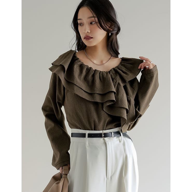 [2026S S COLLECTION]無地orギンガムチェックサッカーアシンメ… | Re:EDIT | 詳細画像7 