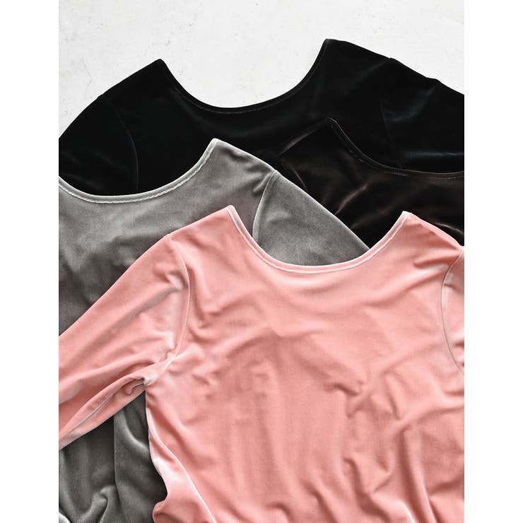 ベロアバックオープントップス | Re:EDIT | 詳細画像2 