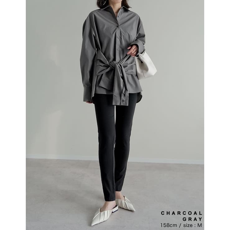 [2026S S COLLECTION]ブロード無地＆ストライプウエスト巻きデザ… | Re:EDIT | 詳細画像14 