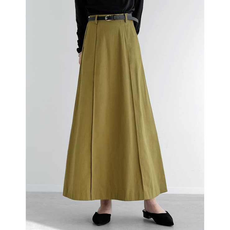 [低身長サイズ有]カツラギピンタックAラインスカート | Re:EDIT | 詳細画像5 