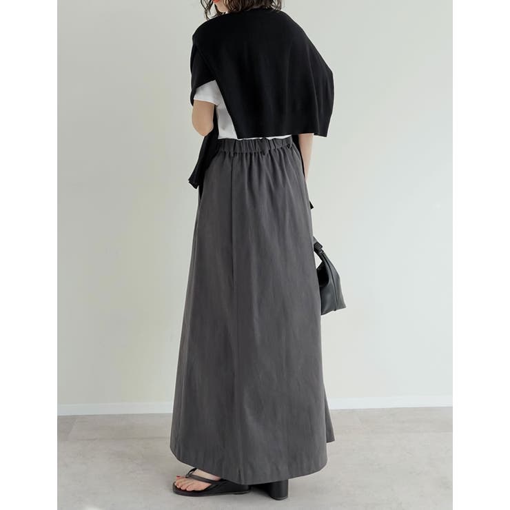 [低身長サイズ有]カツラギピンタックAラインスカート | Re:EDIT | 詳細画像9 