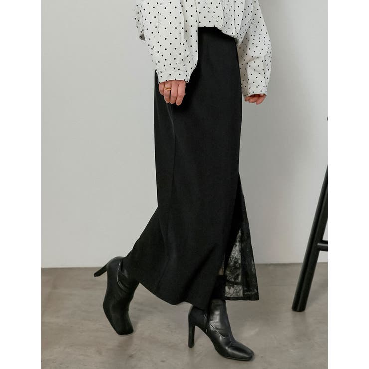 [2026S S COLLECTION][低身長サイズ有]ツイルレースドッキング… | Re:EDIT | 詳細画像8 