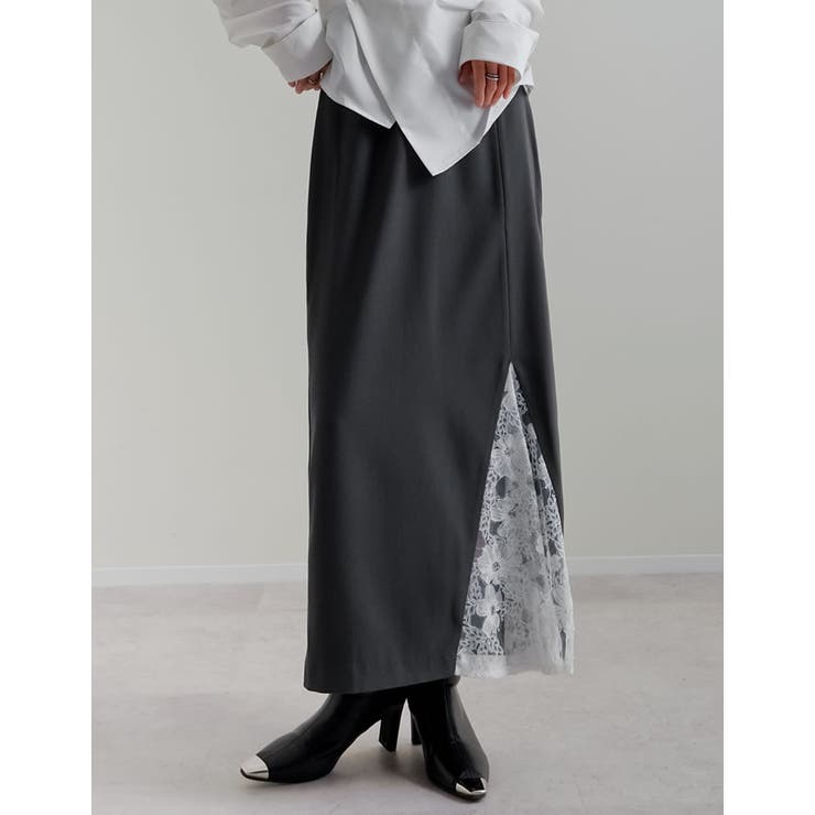 [2026S S COLLECTION][低身長サイズ有]ツイルレースドッキング… | Re:EDIT | 詳細画像10 