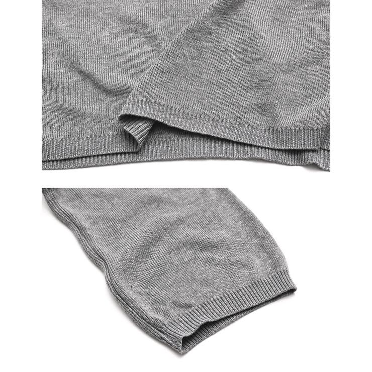 オーバーサイズレースVネックニットチュニック | Re:EDIT | 詳細画像23 