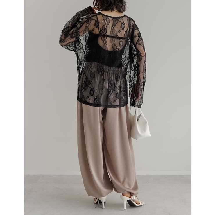 [2026S S COLLECTION]深Vネック総レースシアープルオーバーチュ… | Re:EDIT | 詳細画像15 