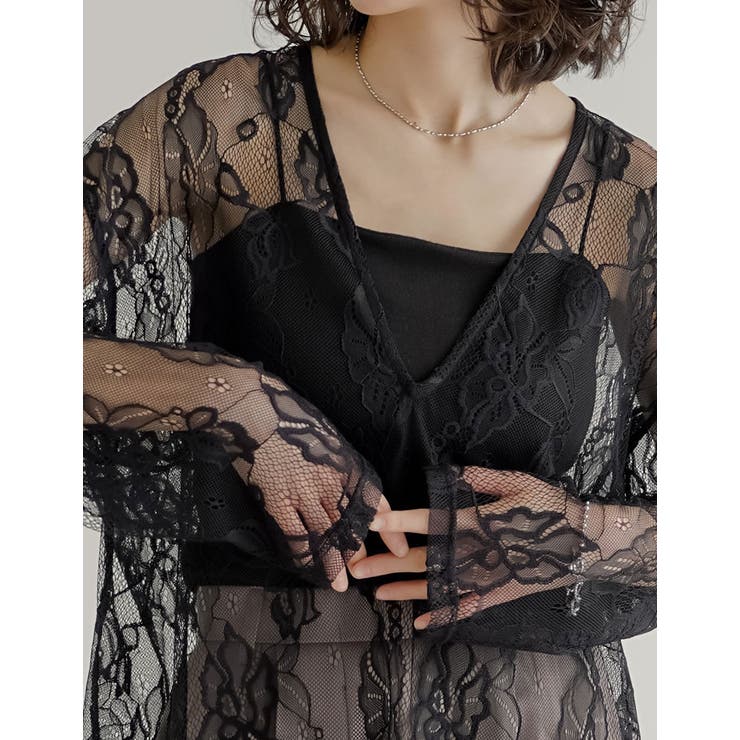 [2026S S COLLECTION]深Vネック総レースシアープルオーバーチュ… | Re:EDIT | 詳細画像16 