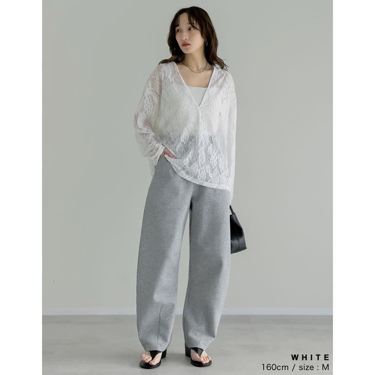 [2026S S COLLECTION]深Vネック総レースシアープルオーバーチュ… | Re:EDIT | 詳細画像9 