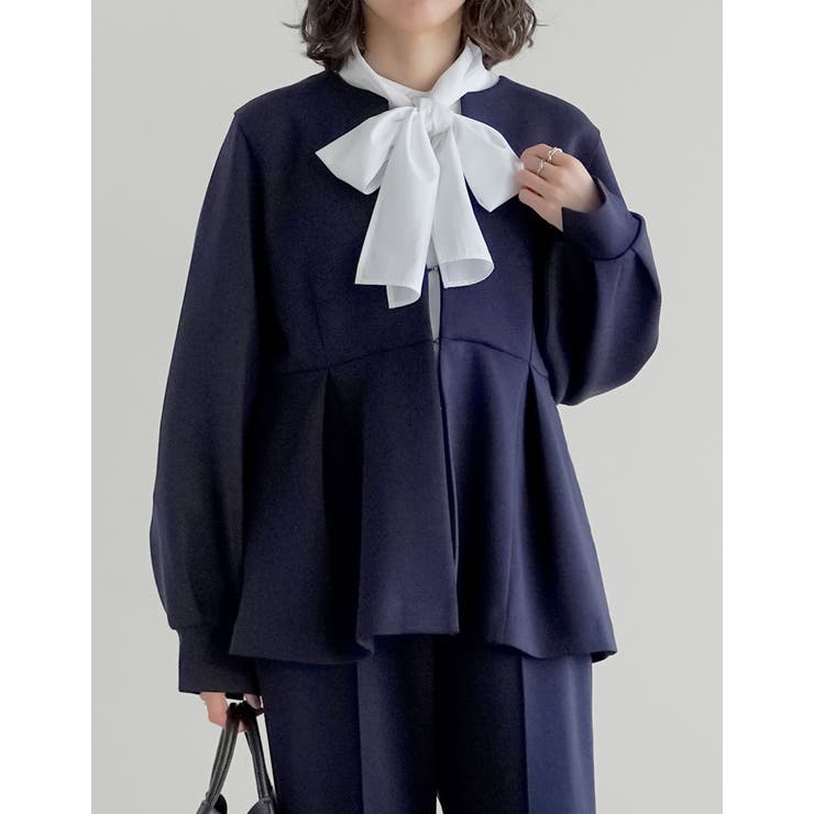 [3点セット][パンツのサイズが選べる][低身長 高身長サイズ有]リボンブラウス… | Re:EDIT | 詳細画像16 