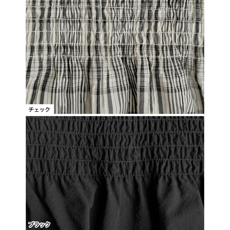 [2026S/S COLLECTION]ギンガムチェックシャーリングブラウス | Re:EDIT | 詳細画像19 