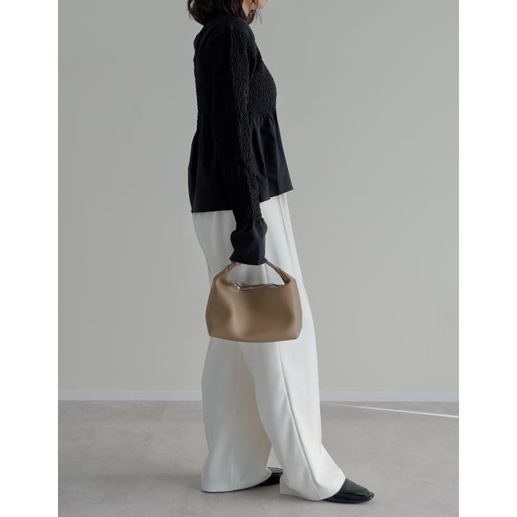 [2026S/S COLLECTION]ギンガムチェックシャーリングブラウス | Re:EDIT | 詳細画像11 