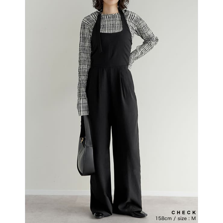 [2026S/S COLLECTION]ギンガムチェックシャーリングブラウス | Re:EDIT | 詳細画像21 