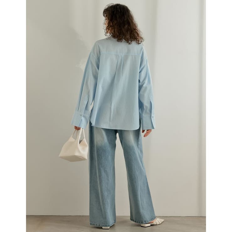 [2026S S COLLECTION]ボウタイビッグリボンサッカーストライプシ… | Re:EDIT | 詳細画像13 