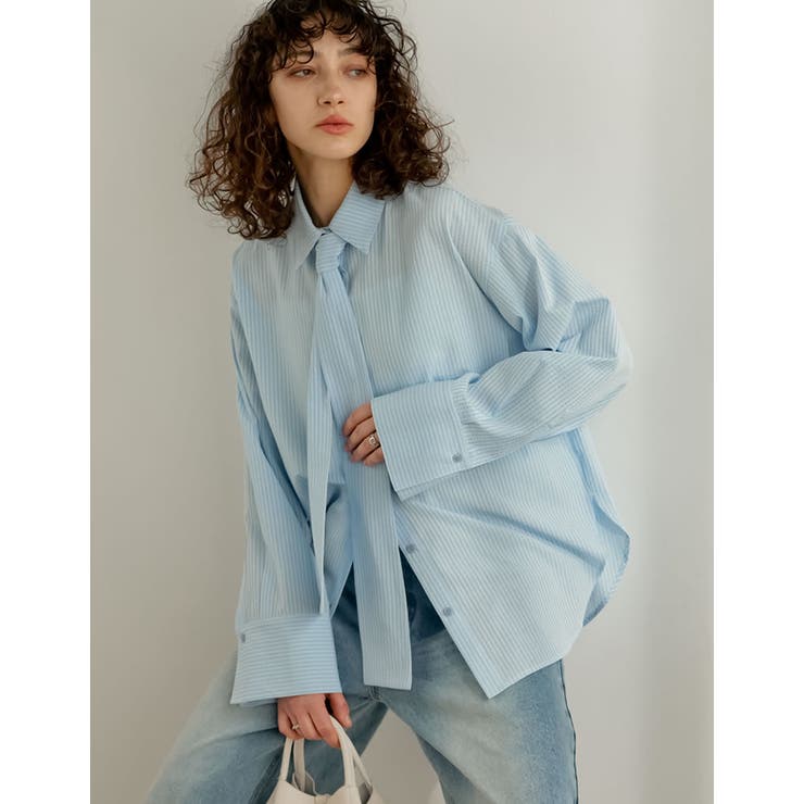 [2026S S COLLECTION]ボウタイビッグリボンサッカーストライプシ… | Re:EDIT | 詳細画像14 