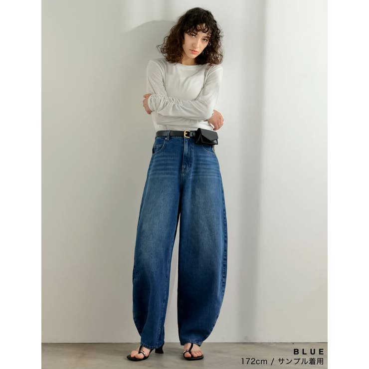 [DENIM COLLECTION][低身長 高身長サイズ有]コットンブレンドバ… | Re:EDIT | 詳細画像16 