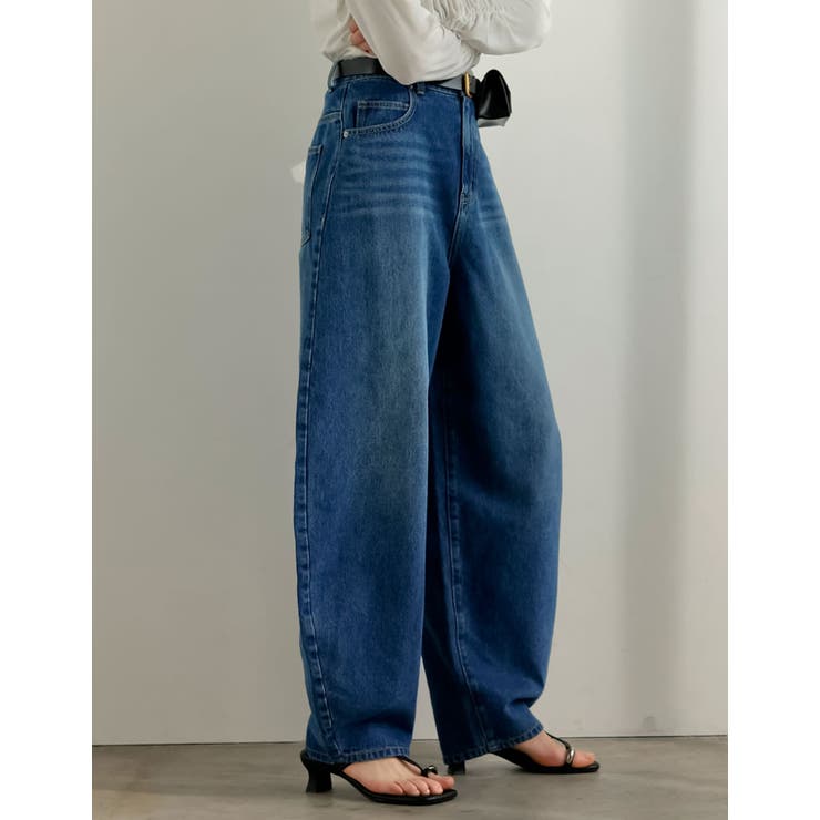 [DENIM COLLECTION][低身長 高身長サイズ有]コットンブレンドバ… | Re:EDIT | 詳細画像33 
