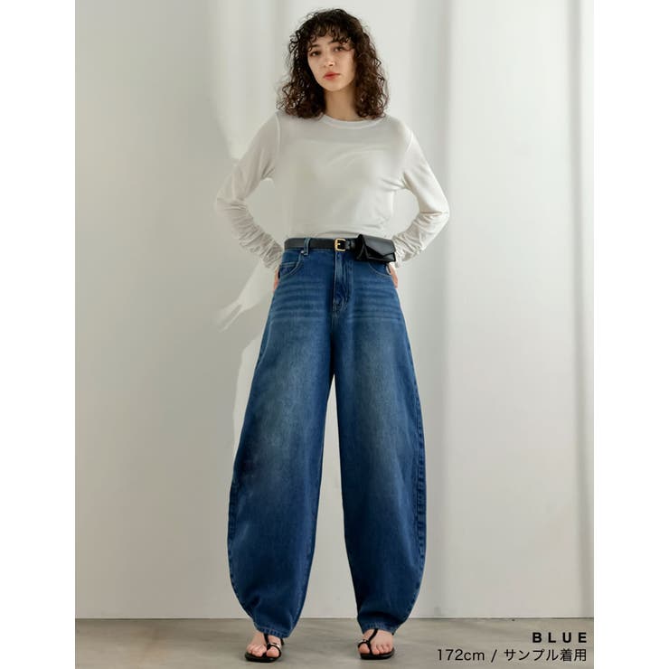 [DENIM COLLECTION][低身長 高身長サイズ有]コットンブレンドバ… | Re:EDIT | 詳細画像34 