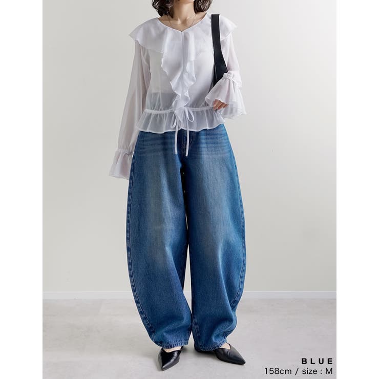[DENIM COLLECTION][低身長 高身長サイズ有]コットンブレンドバ… | Re:EDIT | 詳細画像40 