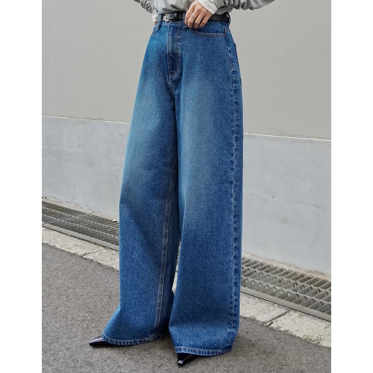 ブルー(511) | [DENIM COLLECTION][低身長 高身長サイズ有]コットンブレンドル… | Re:EDIT