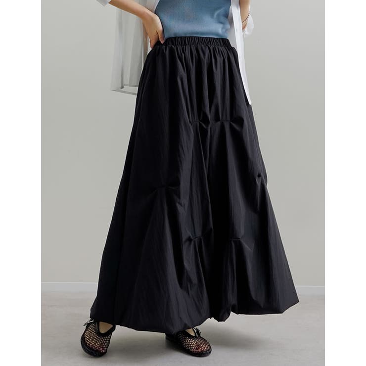 [2026S S COLLECTION]ツマミタックデザインタフタバルーンスカー… | Re:EDIT | 詳細画像4 