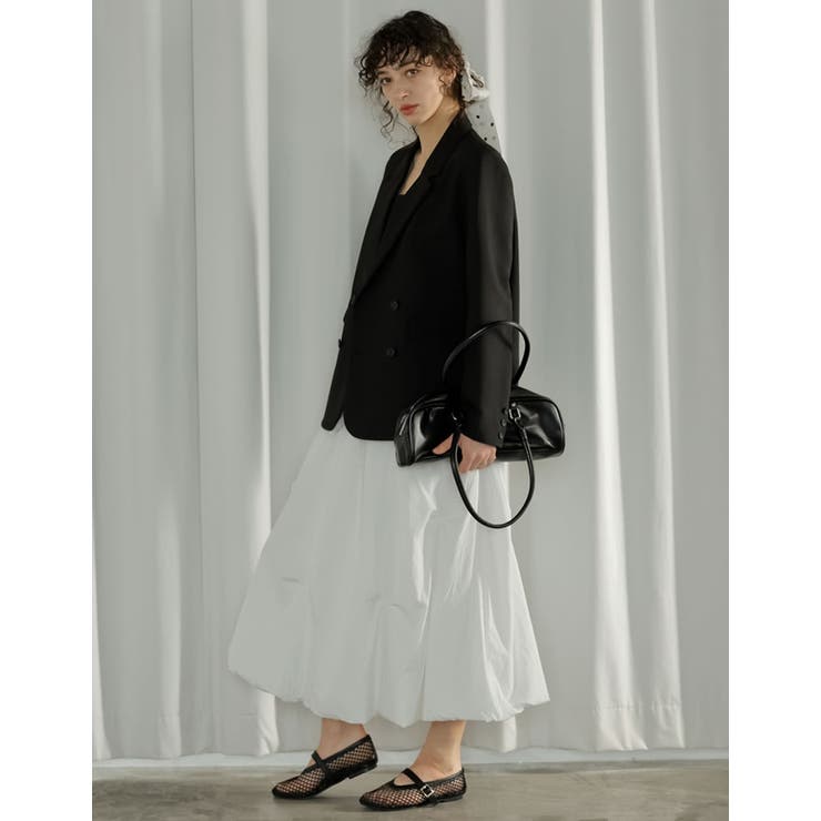 [2026S S COLLECTION]ツマミタックデザインタフタバルーンスカー… | Re:EDIT | 詳細画像10 
