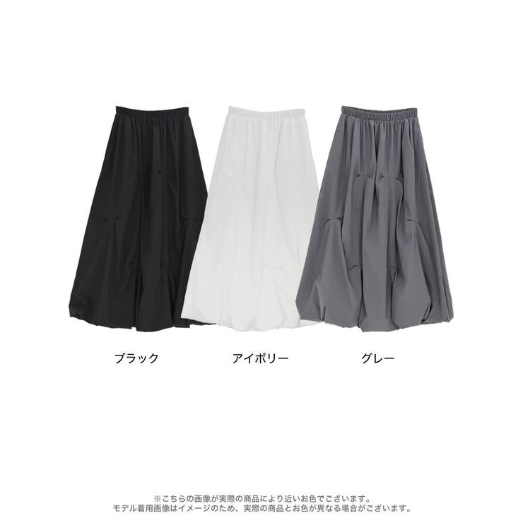 [2026S S COLLECTION]ツマミタックデザインタフタバルーンスカー… | Re:EDIT | 詳細画像18 