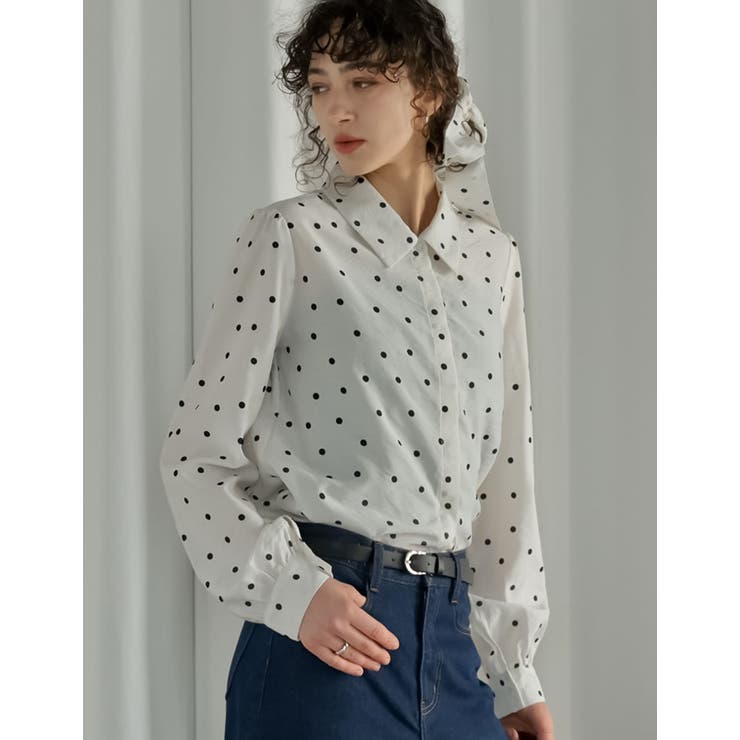 [2026S S COLLECTION]マルチウェイドットor無地リボンタイ付き… | Re:EDIT | 詳細画像13 