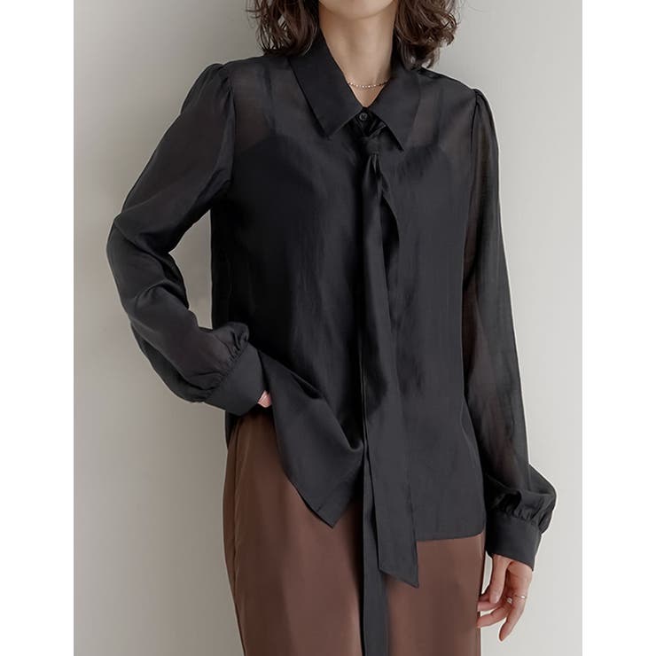 [2026S S COLLECTION]マルチウェイドットor無地リボンタイ付き… | Re:EDIT | 詳細画像29 