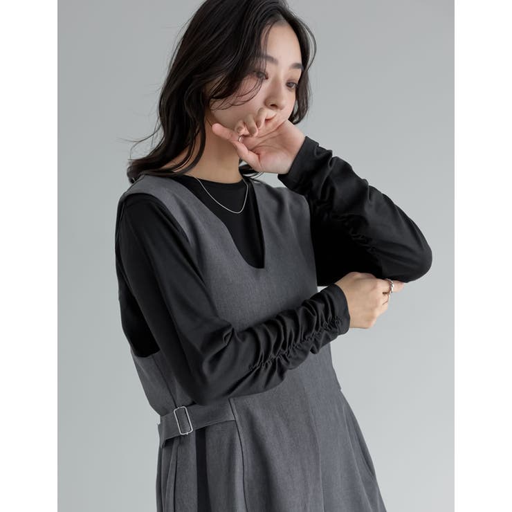 [2026S S COLLECTION]アンチピリング袖シャーリングラウンドヘム… | Re:EDIT | 詳細画像28 