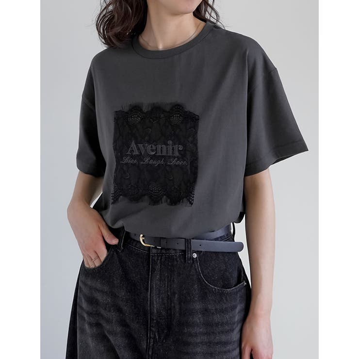[UVカット][接触冷感]レース刺繍ロゴTシャツ | Re:EDIT | 詳細画像21 