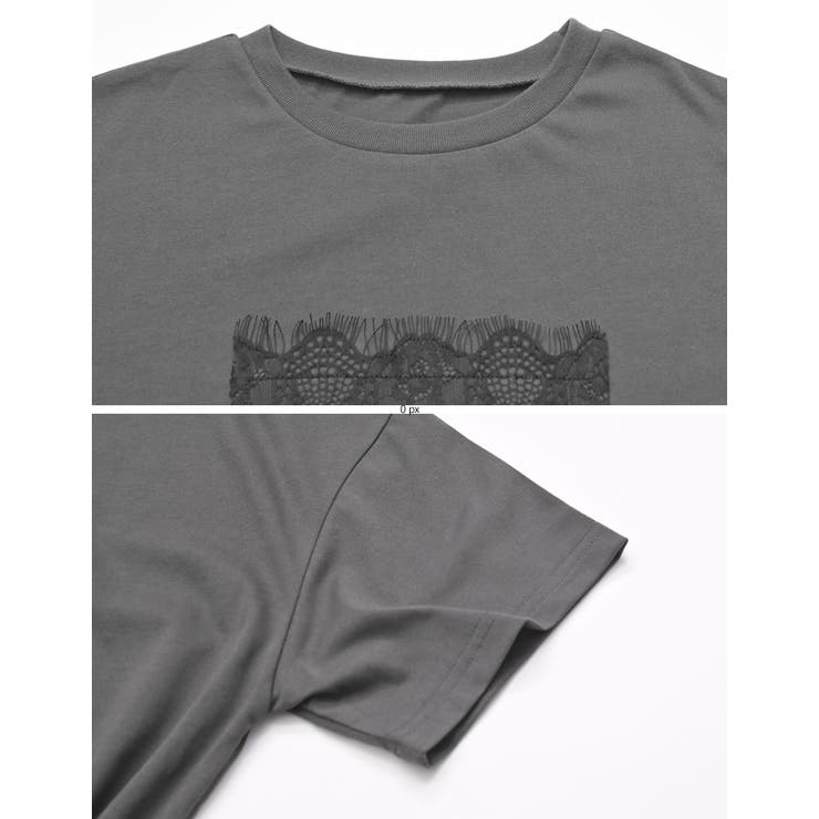 [UVカット][接触冷感]レース刺繍ロゴTシャツ | Re:EDIT | 詳細画像23 