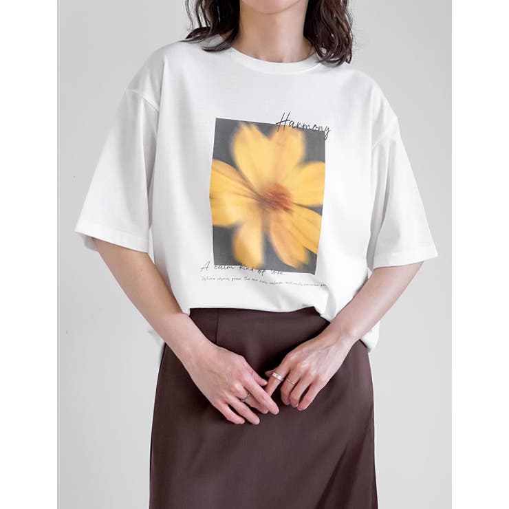 [UVカット][接触冷感]フラワーフォトＴシャツ | Re:EDIT | 詳細画像12 