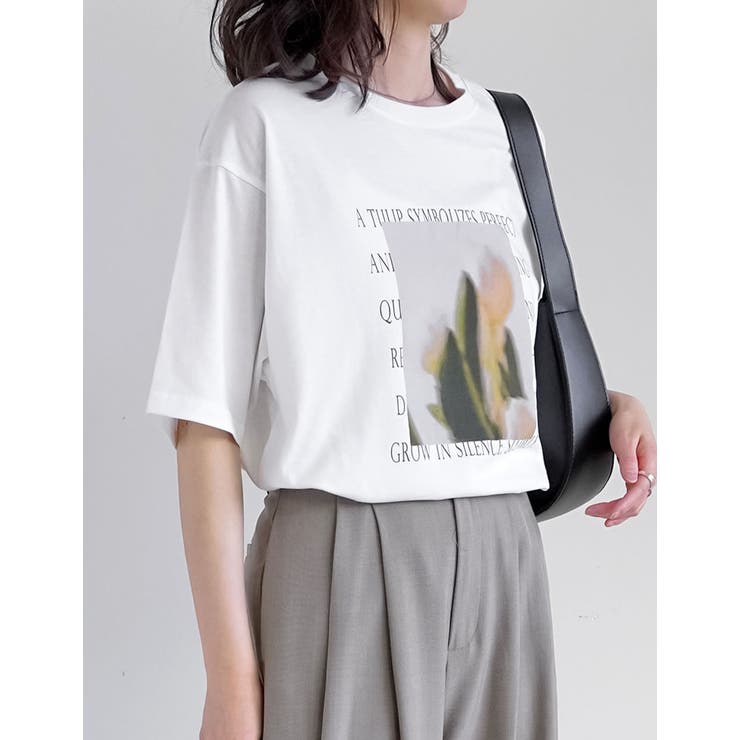[UVカット][接触冷感]フラワーフォトＴシャツ | Re:EDIT | 詳細画像14 