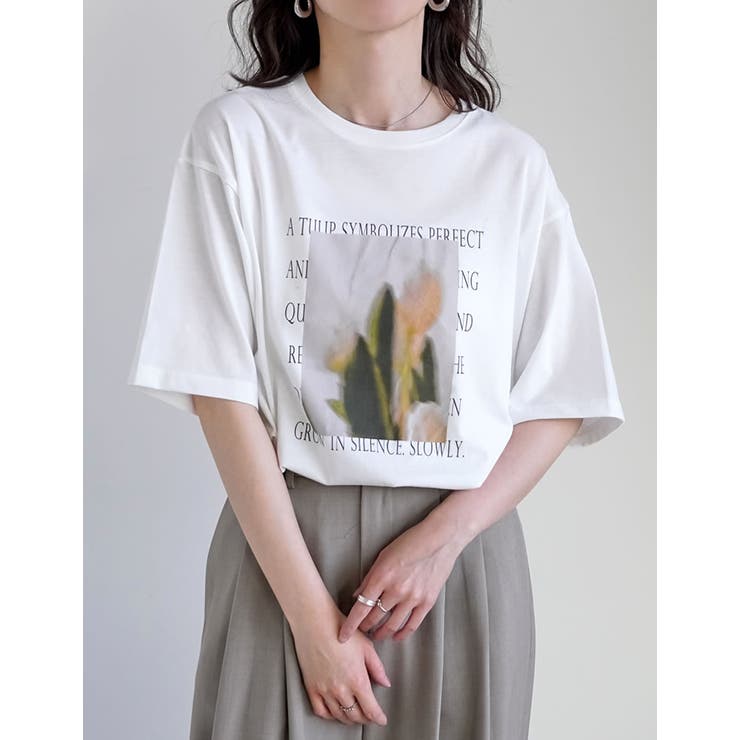 [UVカット][接触冷感]フラワーフォトＴシャツ | Re:EDIT | 詳細画像16 