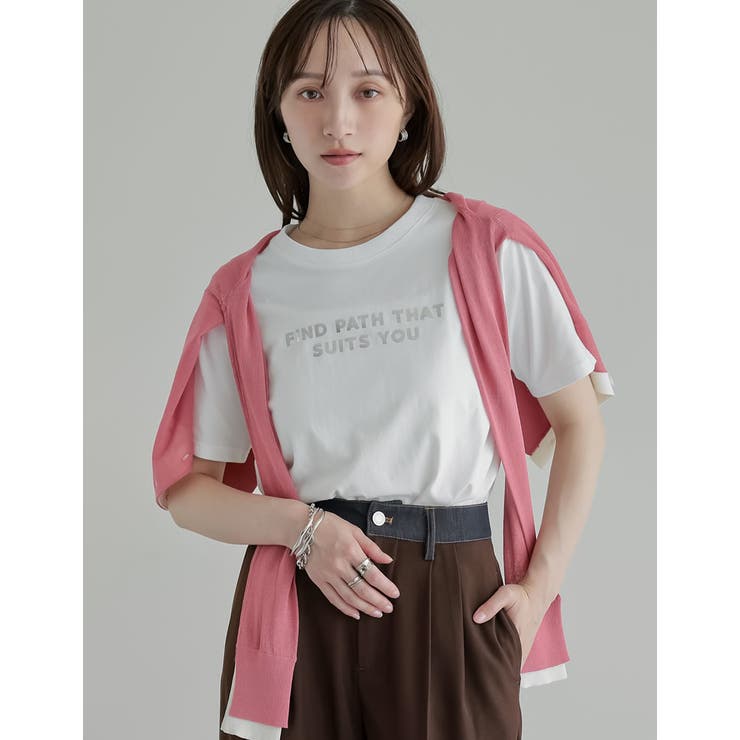 [UVカット][接触冷感]スローガンロゴTシャツ | Re:EDIT | 詳細画像5 